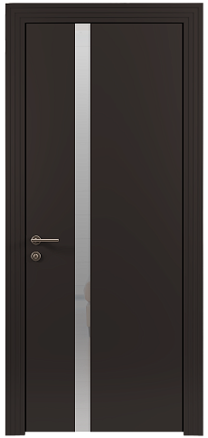 Дверь Tivoli Д-1 Чёрный Базальт эмаль (RAL 040-30-05) без стекла