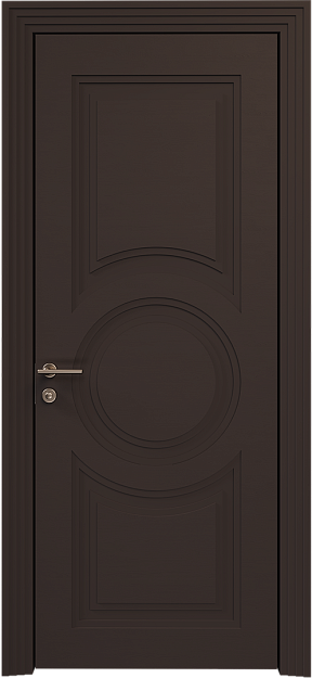 Межкомнатная дверь Ravenna Neo Classic Scalino, Без стекла (ДГ), цвет - Чёрный Базальт эмаль по шпону (RAL 040-30-05)