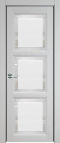 Дверь Milano Porta Classic / Милано Порта Классик Серая эмаль (RAL 7047) со стеклом
