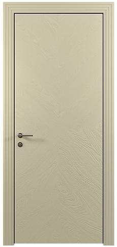 Дверь Tivoli И-1 Серо-оливковая эмаль по шпону (RAL 7032) без стекла