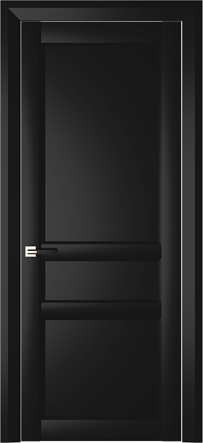 Межкомнатная дверь Imperia-R Neo Classic Decoro, Без стекла (ДГ), цвет - Черная эмаль (RAL 9004)