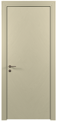 Дверь Tivoli К-1 Серо-оливковая эмаль по шпону (RAL 7032) без стекла