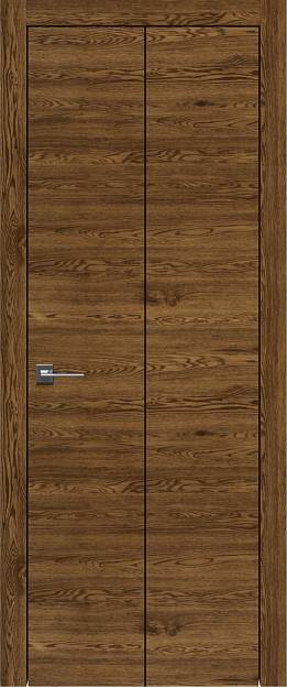 Межкомнатная дверь Tivoli А-2 Книжка, Без стекла (ДГ), цвет - Дуб коньяк