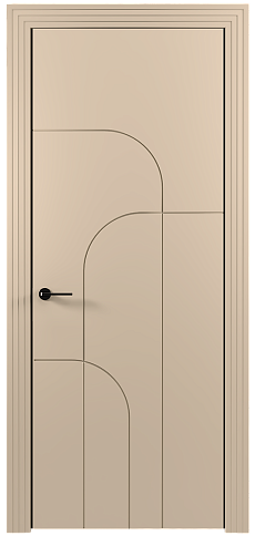 Дверь Arco Moderno / Арко Модерно Бежевый Мел эмаль (RAL 075-80-10) без стекла