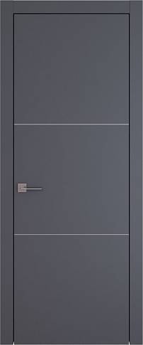 Дверь Tivoli / Тиволи В-3 Графитово-серая эмаль (RAL 7024) без стекла