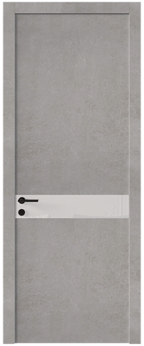 Дверь Tivoli / Тиволи И-4 Белый камень со стеклом