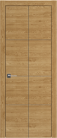 Дверь Tivoli Г-2 Книжка Дуб натуральный без стекла