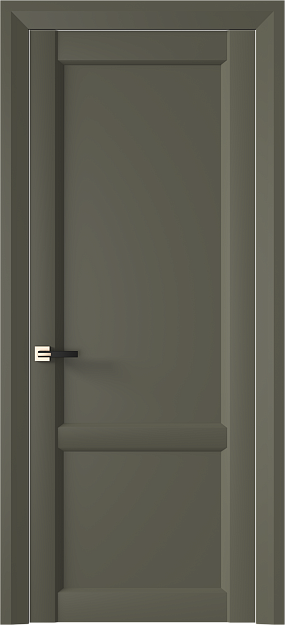 Межкомнатная дверь Dinastia Neo Classic Decoro, Без стекла (ДГ), цвет - Серый Мох эмаль (RAL 7003)