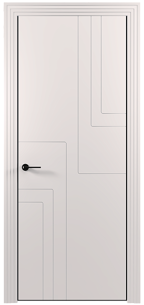 Межкомнатная дверь Futuro, Без стекла (ДГ), цвет - Белая эмаль (RAL 9003)