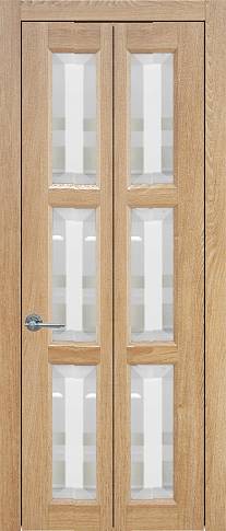 Дверь Milano Книжка Porta&nbsp;Classic Дуб капучино со стеклом