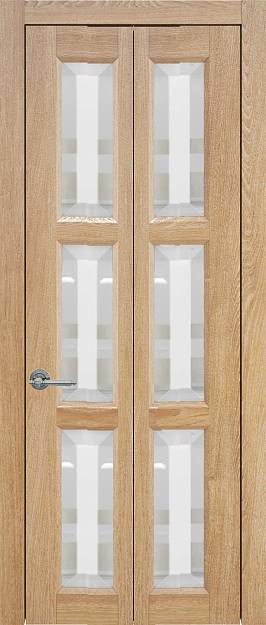 Межкомнатная дверь Milano Porta Classic / Милано Порта Классик Книжка, Со стеклом (ДО), цвет - Дуб капучино