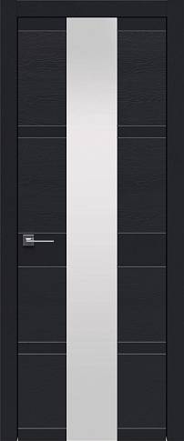 Дверь Tivoli Ж-2 Черная эмаль-эмаль по шпону (RAL 9004) со стеклом