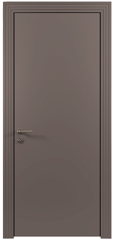 Дверь Tivoli К-1 Теплый Серый эмаль по шпону (RAL 040-60-05) без стекла