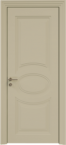Дверь Florencia Neo Classic Scalino Серо-оливковая эмаль по шпону (RAL 7032) без стекла