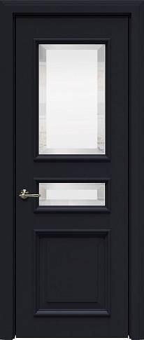 Дверь Imperia-R Porta Classic LUX Черная эмаль (RAL 9004) со стеклом