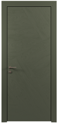 Дверь Tivoli М-1 Серый Мох эмаль по шпону (RAL 7003) без стекла
