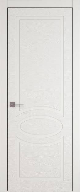 Межкомнатная дверь Tivoli Н-5, цвет - Бежевая эмаль по шпону (RAL 9010), Без стекла (ДГ)
