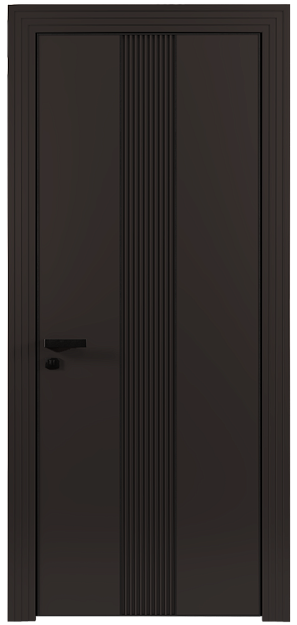 Межкомнатная дверь Pilastro, Без стекла (ДГ), цвет - Чёрный Базальт эмаль (RAL 040-30-05)