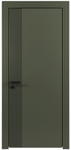 Дверь Sinistro Moderno / Синистро Модерно Серый Мох эмаль (RAL 7003) без стекла