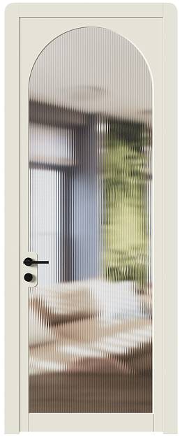 Межкомнатная дверь Luna, Со стеклом (ДО), цвет - Бежевая эмаль (RAL 9010)