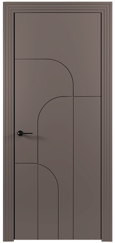 Дверь Arco Moderno / Арко Модерно Теплый Серый эмаль (RAL 040-60-05) без стекла