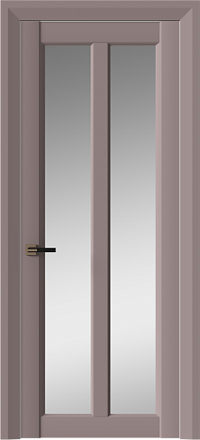 Дверь Prato Neo Classic Decoro / Прато Нео Классик Декоро Серо-Розовый мордовник эмаль (RAL 020-60-05) со стеклом
