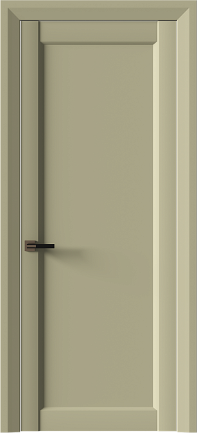 Межкомнатная дверь Domenica Neo Classic Decoro, Без стекла (ДГ), цвет - Серо-оливковая эмаль (RAL 7032)