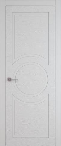 Дверь Tivoli М-5 Серая эмаль по шпону (RAL 7047) без стекла