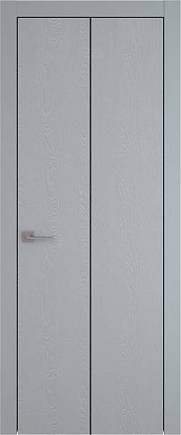 Дверь Tivoli А-1 Книжка Серебристо-серая эмаль по шпону (RAL 7045) без стекла