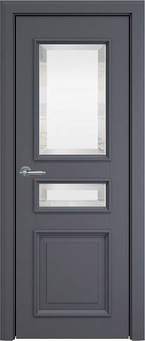 Дверь Imperia-R Porta Classic LUX Графитово-серая эмаль (RAL 7024) со стеклом