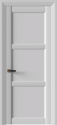 Дверь Milano Neo Classic Decoro Серая эмаль (RAL 7047) без стекла