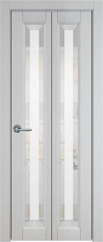 Дверь Domenica Книжка Porta&nbsp;Classic Серая эмаль (RAL 7047) со стеклом
