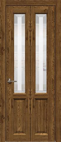Дверь Dinastia Книжка Porta&nbsp;Classic Дуб коньяк со стеклом