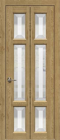 Дверь Siena Книжка Porta&nbsp;Classic Дуб натуральный со стеклом