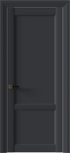 Межкомнатная дверь Dinastia Neo Classic Decoro, Без стекла (ДГ), цвет - Графитово-серая эмаль (RAL 7024)