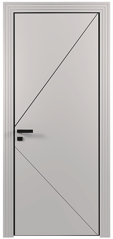 Дверь Pala Moderno / Пала Модерно Серая эмаль (RAL 7047) без стекла