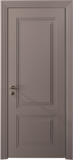 Межкомнатная дверь Dinastia Neo Classic Scalino, Без стекла (ДГ), цвет - Серая стяжка эмаль (RAL 060-60-05)