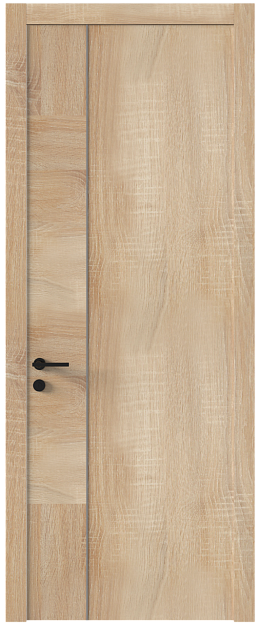 Межкомнатная дверь Tivoli / Тиволи В-1, Без стекла (ДГ), цвет - Дуб сонома светлый