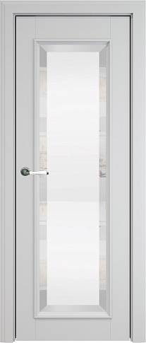 Дверь Domenica Porta Classic LUX Серая эмаль (RAL 7047) со стеклом