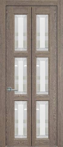 Дверь Milano Книжка Porta&nbsp;Classic Дуб антик со стеклом