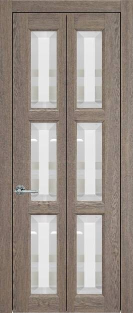Межкомнатная дверь Milano Porta Classic / Милано Порта Классик Книжка, Со стеклом (ДО), цвет - Дуб антик