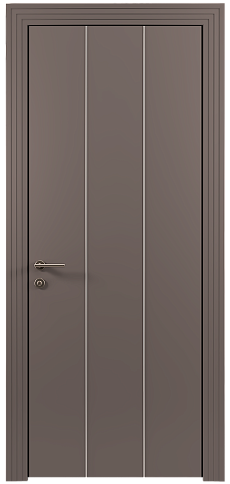 Дверь Tivoli / Тиволи Б-1 Теплый Серый эмаль (RAL 040-60-05) без стекла