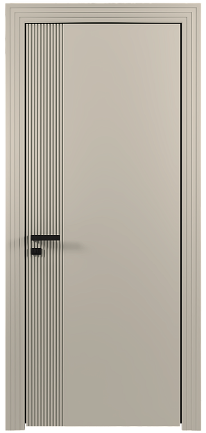 Межкомнатная дверь Sinistro, Без стекла (ДГ), цвет - Жемчужная эмаль (RAL 1013)