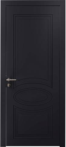 Дверь Florencia Neo&nbsp;Classic Черная эмаль (RAL 9004) без стекла