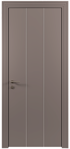 Дверь Tivoli / Тиволи Б-1 Серая стяжка эмаль (RAL 060-60-05) без стекла