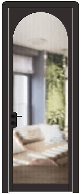 Межкомнатная дверь Luna, Со стеклом (ДО), цвет - Чёрный Базальт эмаль (RAL 040-30-05)