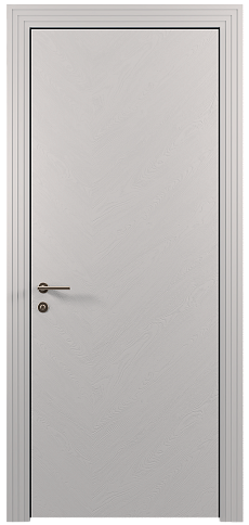 Дверь Tivoli Л-1 Серая эмаль по шпону (RAL 7047) без стекла