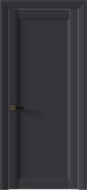 Межкомнатная дверь Domenica Neo Classic Decoro, Без стекла (ДГ), цвет - Графитово-серая эмаль (RAL 7024)