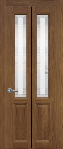 Дверь Dinastia Книжка Porta&nbsp;Classic Итальянский орех со стеклом
