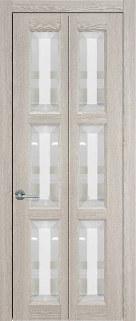Межкомнатная дверь Milano Porta Classic / Милано Порта Классик Книжка, Со стеклом (ДО), цвет - Серый дуб